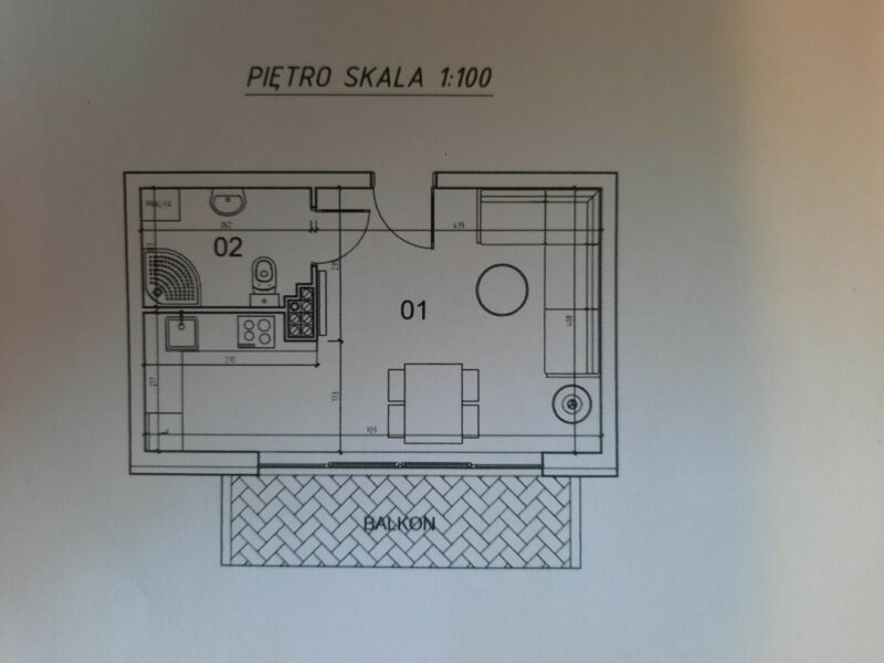 Ustronie Morskie apartament, 800m od plaży 27,92m2