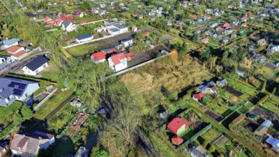 Działka z WZ-0,14ha-zabud. jendoro. z 2 mieszkań.
