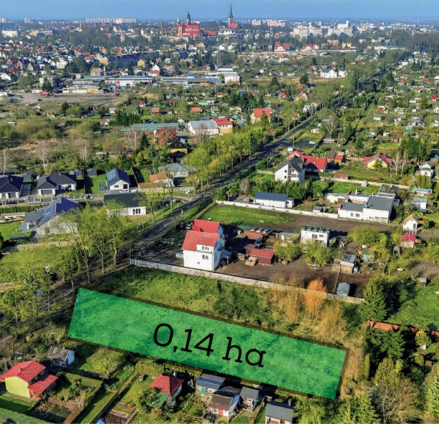 Działka z WZ-0,14ha-zabud. jendoro. z 2 mieszkań.