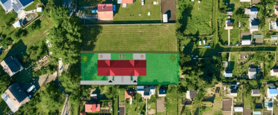 Działka z WZ-0,14ha-zabud. jendoro. z 2 mieszkań.