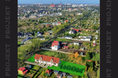 Działka z WZ-0,14ha-zabud. jendoro. z 2 mieszkań.