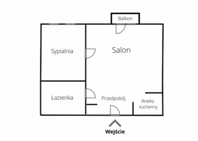 2-pokojowe mieszkanie w spokojnej okolicy