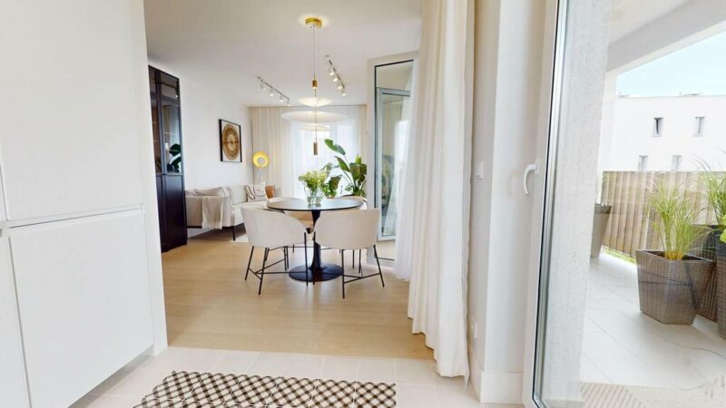 Nowoczesne 54 m² z windą i dużym tarasem