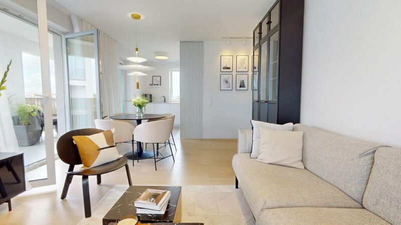 Nowoczesne 54 m² z windą i dużym tarasem