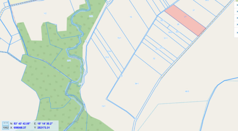 27,6Ha działka rolna w Siwkowicach