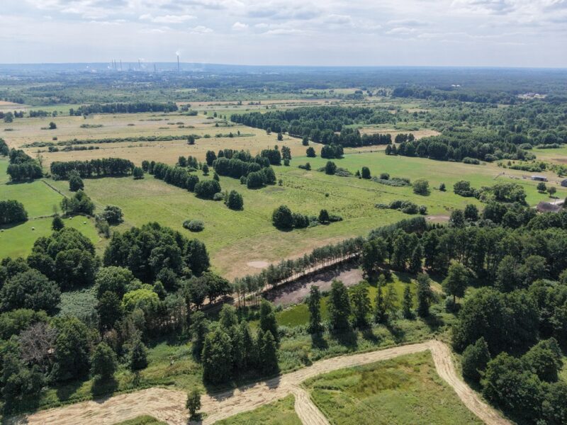 Działka z własnym stawem blisko zalewu