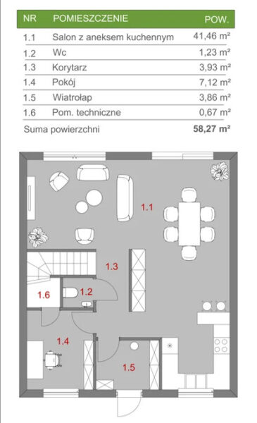 Domy w stanie deweloperskim w Wołczkowie 120m²