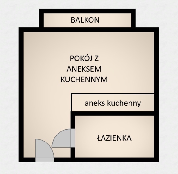 Nowoczesna kawalerka z balkonem, parking, Internet