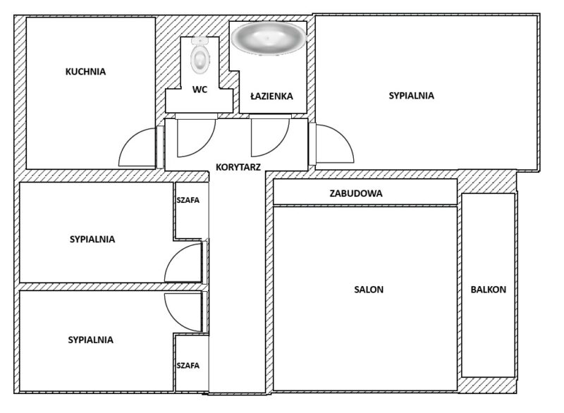 Zdroje,4 pok, 78 m2, balkon, piękny widok