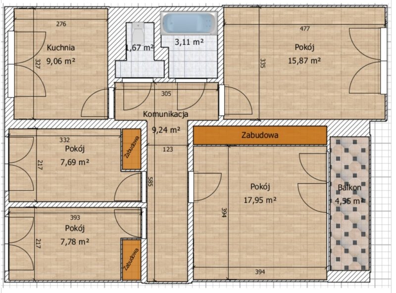 Zdroje,4 pok, 78 m2, balkon, piękny widok