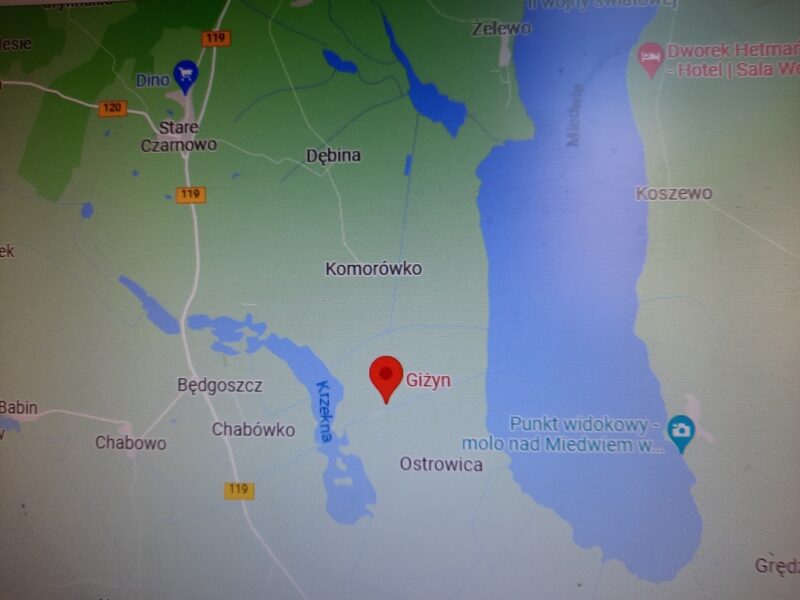 Giżyn nad J. Miedwie, MPZP działka 901m2,120 zł/m2