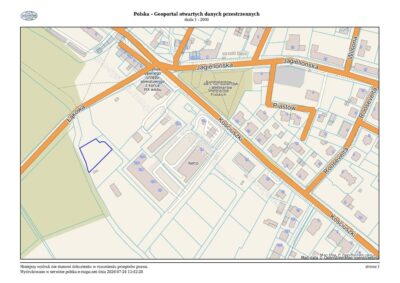 Działka inwestycyjna 1233 m² | Centrum Chojny
