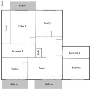 Okazja! 4 pokoje, 3 balkony, 2 łazienki, garaż