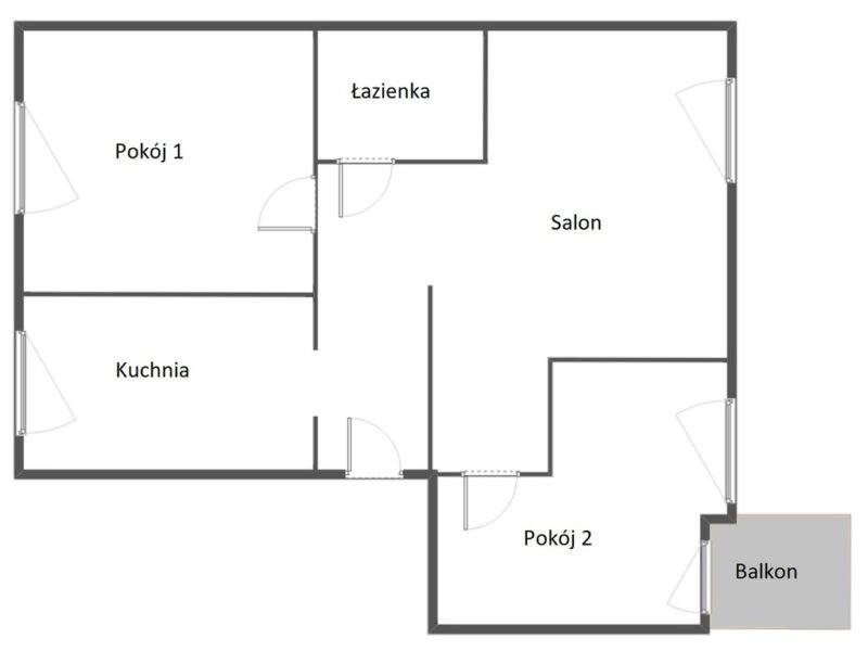 3 pokoje z balkonem z pięknym widokiem na panoramę