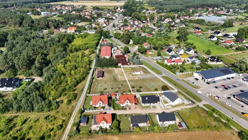 Działka pod 8 połówek bliźniaka | Kobylanka