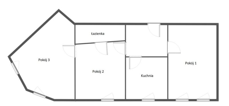 3 pokoje Niebuszewo
