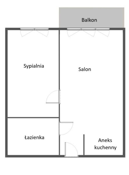 Nowoczesne 2 pokoje z balkonem, Warszewo