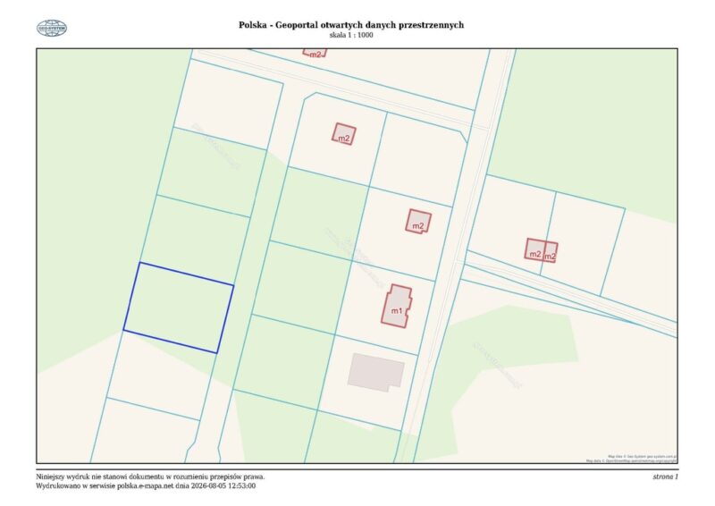 Działka z WZ | Las | 11 km od morza