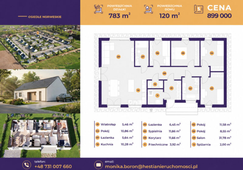 -50 tysięcy! Dom wolnostojący 120 m² działka 743m²