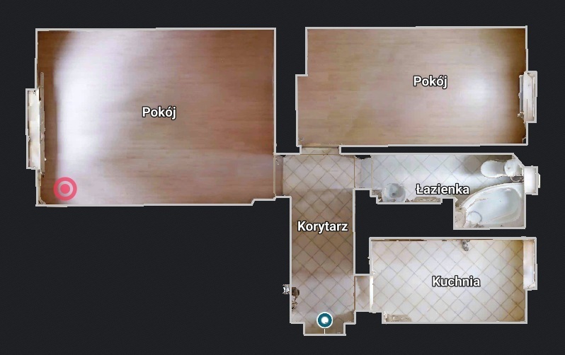 [3D] 2pok. rozkładowe, oddzielna kuchnia, parter