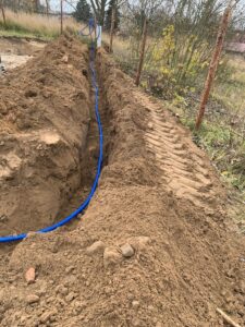 Atrakcyjna działka w Ińsku .Rozpoczętą budową Domu