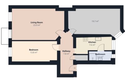 3 pokoje | 76,51 m² | Balkon | Park Kasprowicza
