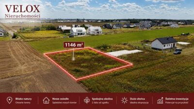 Działka Budowlana Grzędzice 1146m2