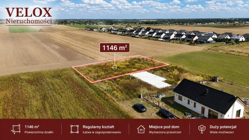 Działka Budowlana Grzędzice 1146m2