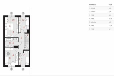 Nowoczesny dom w Kościnie 123m2 bliźniak z garażem