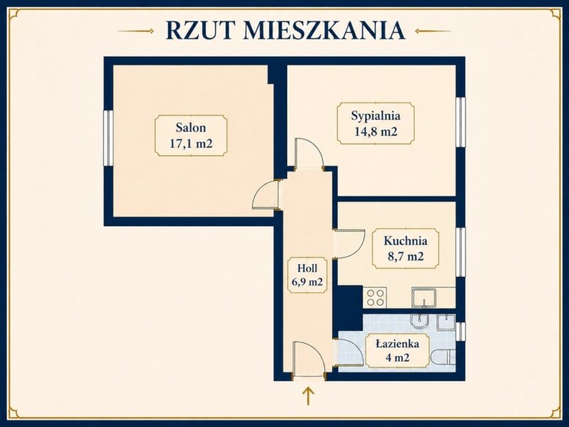 Police Os. Dąbrówka| 2 Pokoje| 51,95 m²| 1 piętro|