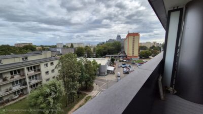 Kawalerka w Hanza Tower, balkon, basen