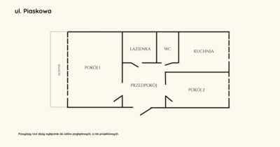 Dwa pokoje w świetnym punkcie Polic - 49,46 m²