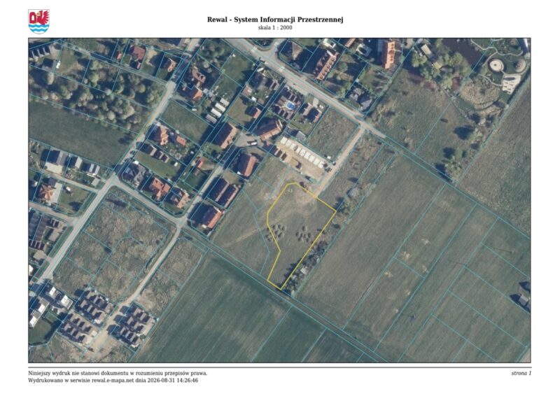 Działka budowlana w Rewalu 3020 m2 blisko morza