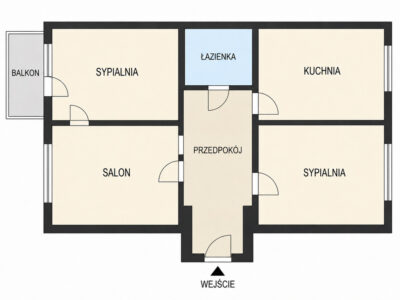 3-pokojowe z balkonem w dobrej cenie Niebuszewo