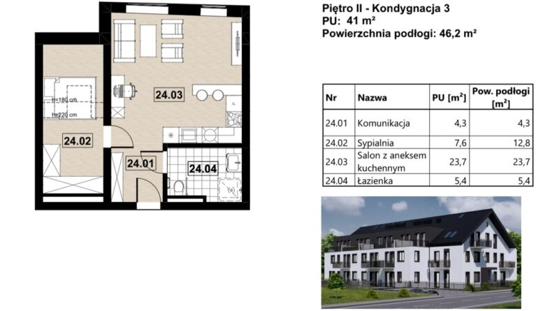 Dwa pokoje w stanie deweloperskim PROMOCJA!