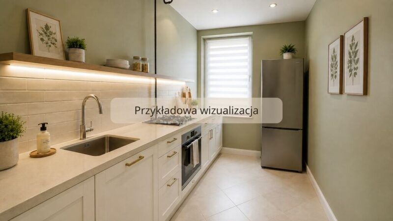 [3D] 2pok. rozkładowe, oddzielna kuchnia, parter