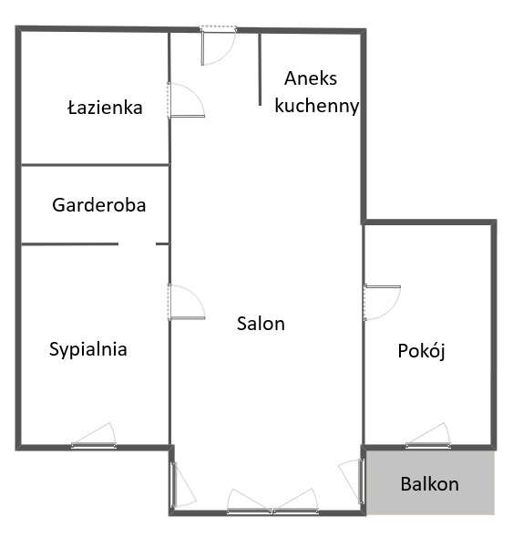 3 pokoje, Skarbimierzyce, duży balkon