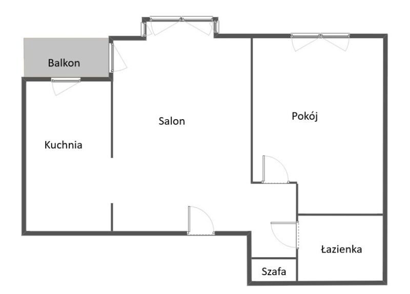 2 pokoje na Gumieńcach, winda, loggia