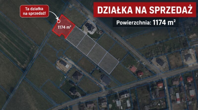 Działka na sprzedaż Marszewo 1 174 m²