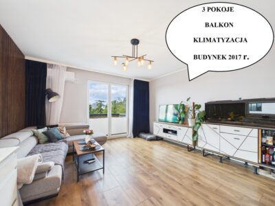 3 Pokoje| 53,32 m²| Balkon| Komórka|Nowa Cukrownia