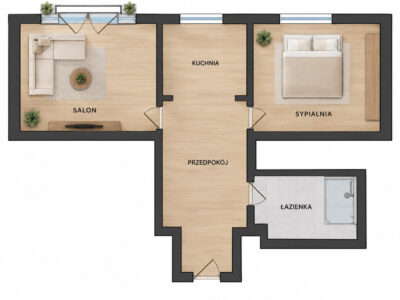 2 pokoje, 38, 3 m², wysoki blok, 8 piętro, winda