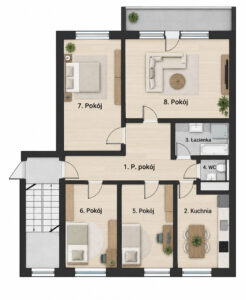 4 pokoje, 63m2, Oś.Zawadzkiego, loggia, rozkładowe