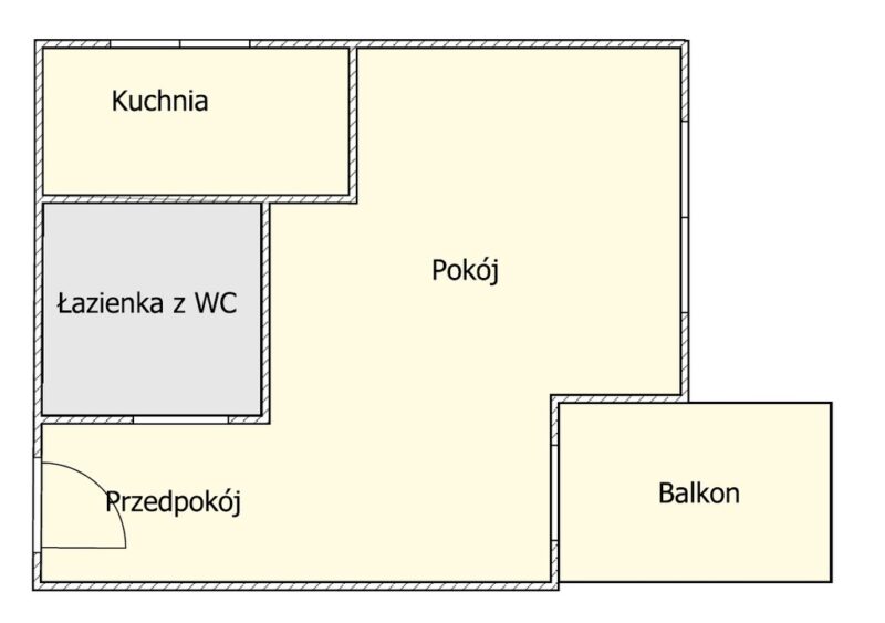 Kawalerka z balkonem - os. Bukowe