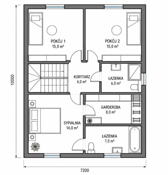 Bliźniak dom 135 m² w Warzymicach | garaż