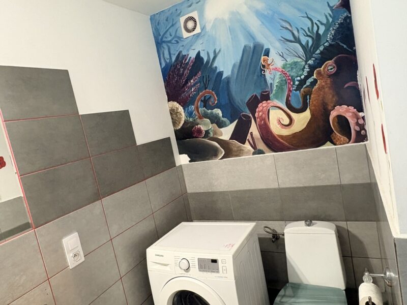 Parter domu 60m2, 3 pokoje, piękny widok na wodę i winnicę, ogród