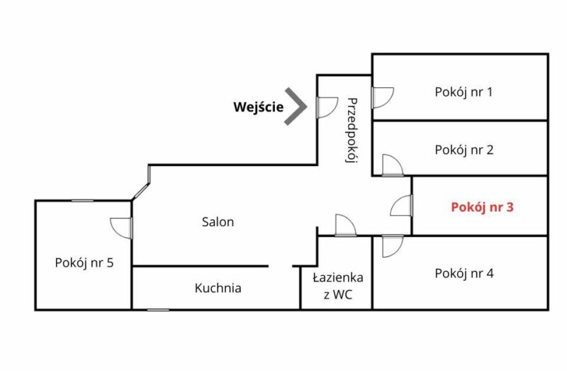 Komfortowy pokój do wynajęcia - ul. Kaszubska