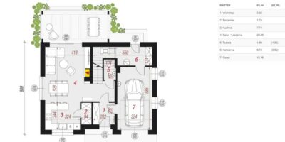 Nowy dom z garażem | 650 m² działki | Niedźwiedź