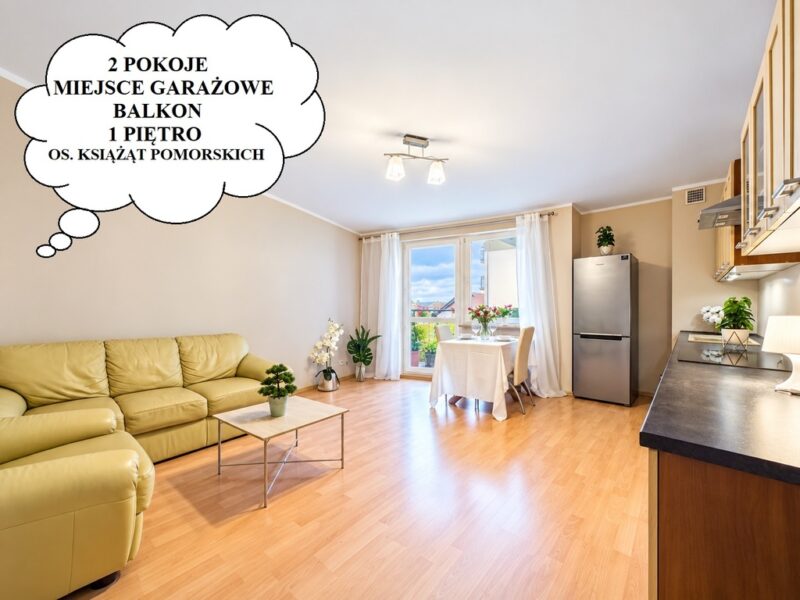 2 pokoje|47,46 m²| Balkon| Garaż w cenie| Szczecin