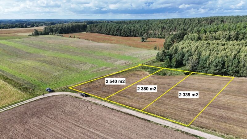 Działki sąsiadujące z lasem - z Warunkami Zabudowy