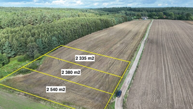 Działki sąsiadujące z lasem - z Warunkami Zabudowy